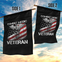 Combat Medic Veteran Garden Flag Medical Military Soldier Vintage American Flag - Wonder Print Shop