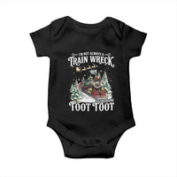 I'm Not Always A Train Wreck Just Kidding Toot Toot Christmas Baby Onesie North Pole Train - Wonder Print Shop