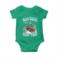 I'm Not Always A Train Wreck Just Kidding Toot Toot Christmas Baby Onesie North Pole Train - Wonder Print Shop