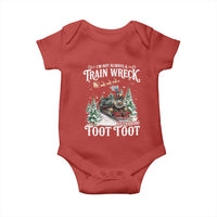 I'm Not Always A Train Wreck Just Kidding Toot Toot Christmas Baby Onesie North Pole Train - Wonder Print Shop
