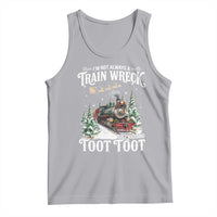 I'm Not Always A Train Wreck Just Kidding Toot Toot Christmas Tank Top North Pole Train - Wonder Print Shop