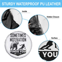 Funny Skiing Spare Tire Cover Sometimes Motivation Finds You Ski Mountain Bear - Wonder Print Shop