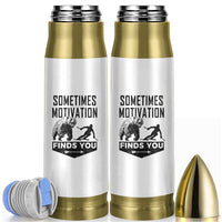 Funny Skiing Bullet Tumbler Sometimes Motivation Finds You Ski Mountain Bear - Wonder Print Shop