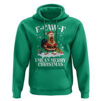 Funny F Caw F Chicken Xmas Hoodie F Caw F I Mean Merry Christmas - Wonder Print Shop