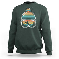 Skiing Mountain Retro Ski Goggles Winter Sport Sweatshirt - Wonder Print Shop