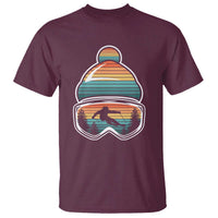 Skiing Mountain Retro Ski Goggles Winter Sport T Shirt - Wonder Print Shop
