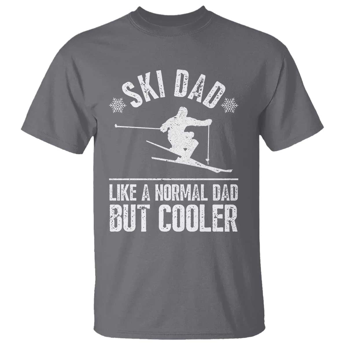 Funny Skiing Father's Day T Shirt Ski Dad Like A Normal Dad But Cooler - Wonder Print Shop
