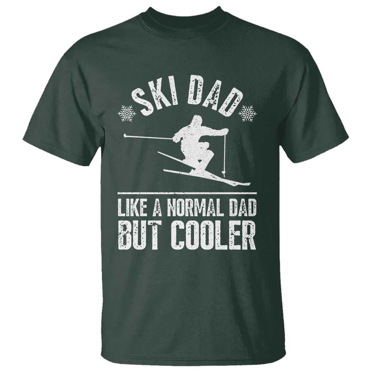 Funny Skiing Father's Day T Shirt Ski Dad Like A Normal Dad But Cooler - Wonder Print Shop