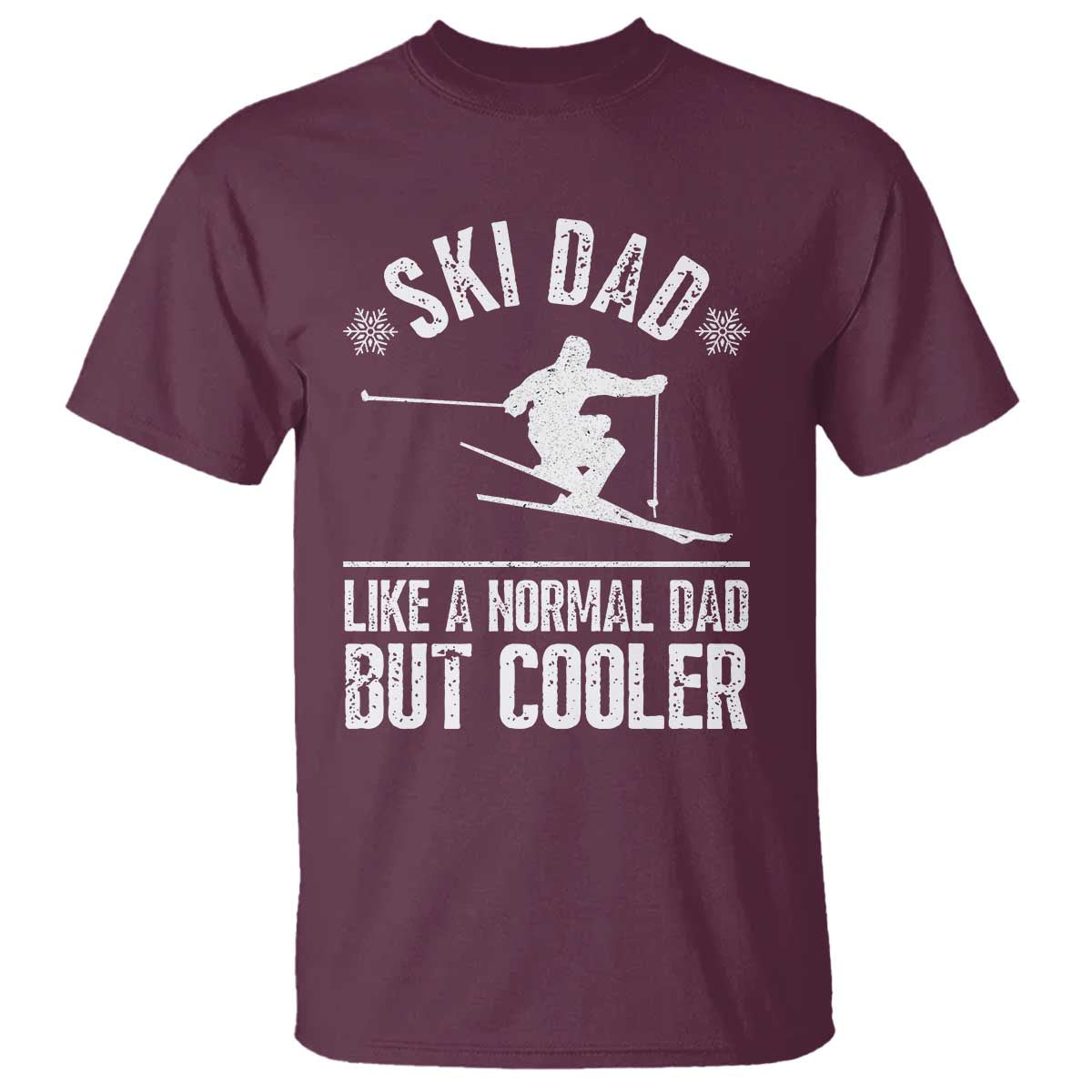 Funny Skiing Father's Day T Shirt Ski Dad Like A Normal Dad But Cooler - Wonder Print Shop