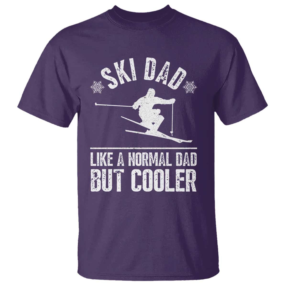 Funny Skiing Father's Day T Shirt Ski Dad Like A Normal Dad But Cooler - Wonder Print Shop