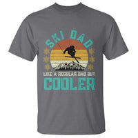 Funny Retro Skiing Father's Day T Shirt Ski Dad Like A Normal Dad But Cooler - Wonder Print Shop