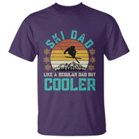 Funny Retro Skiing Father's Day T Shirt Ski Dad Like A Normal Dad But Cooler - Wonder Print Shop