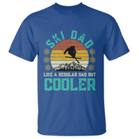 Funny Retro Skiing Father's Day T Shirt Ski Dad Like A Normal Dad But Cooler - Wonder Print Shop