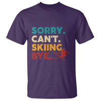 Funny Skiing T Shirt Sorry Can't Skiing Bye Winter Sport - Wonder Print Shop
