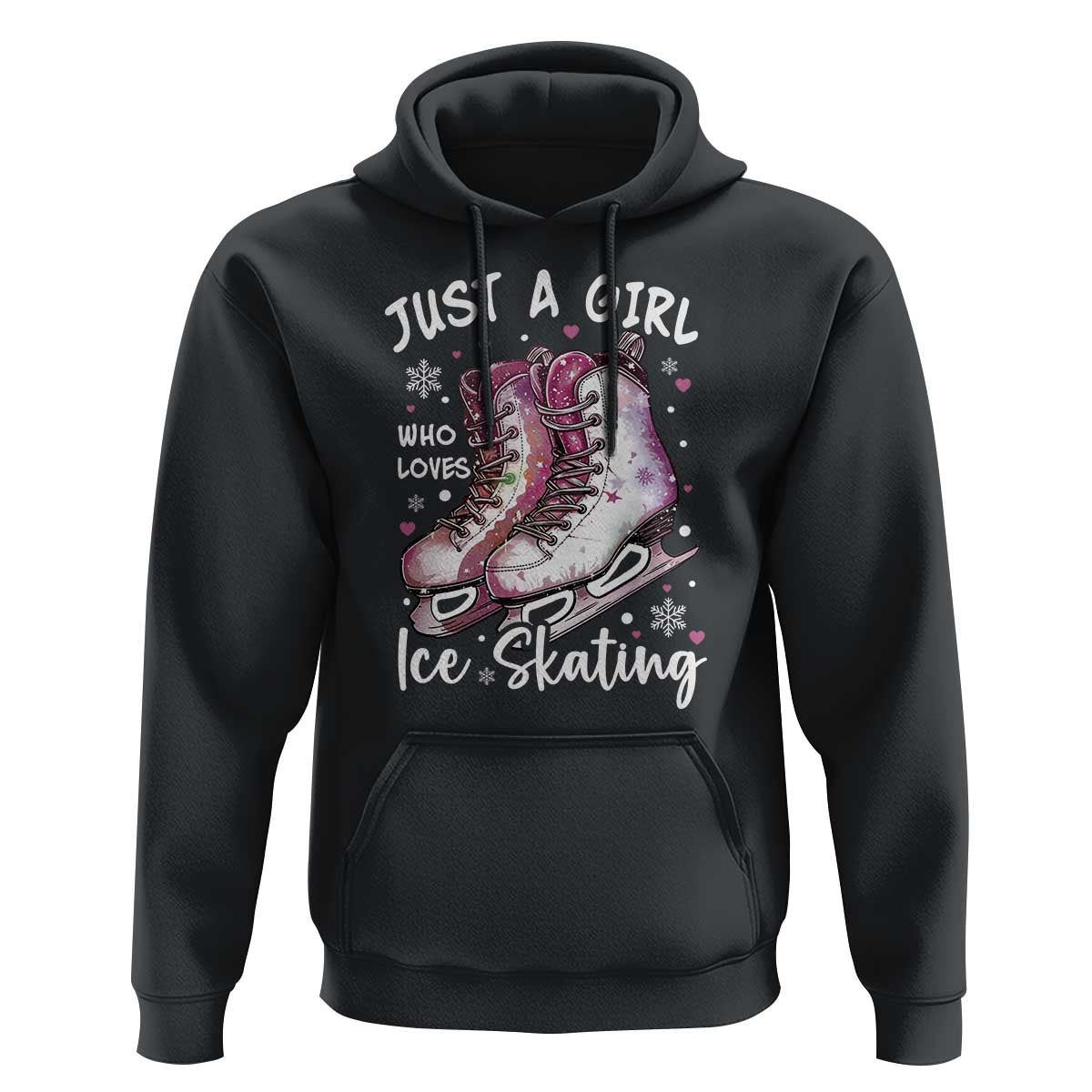 Figure Ice Skater Hoodie Just A Girl Who Loves Ice Skating