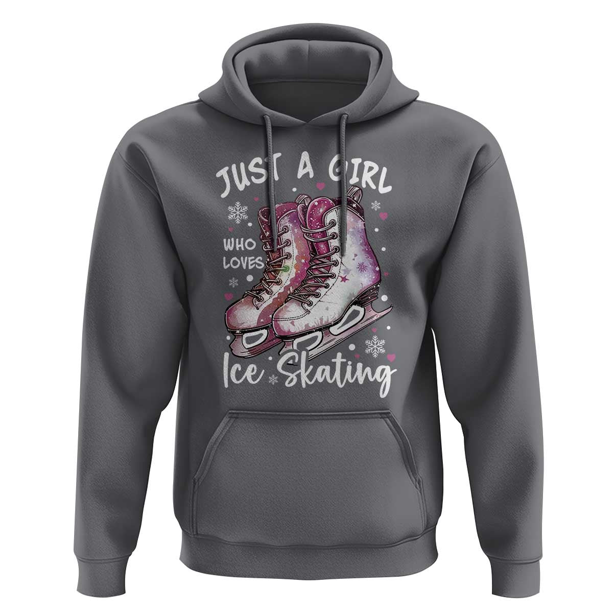 Figure Ice Skater Hoodie Just A Girl Who Loves Ice Skating