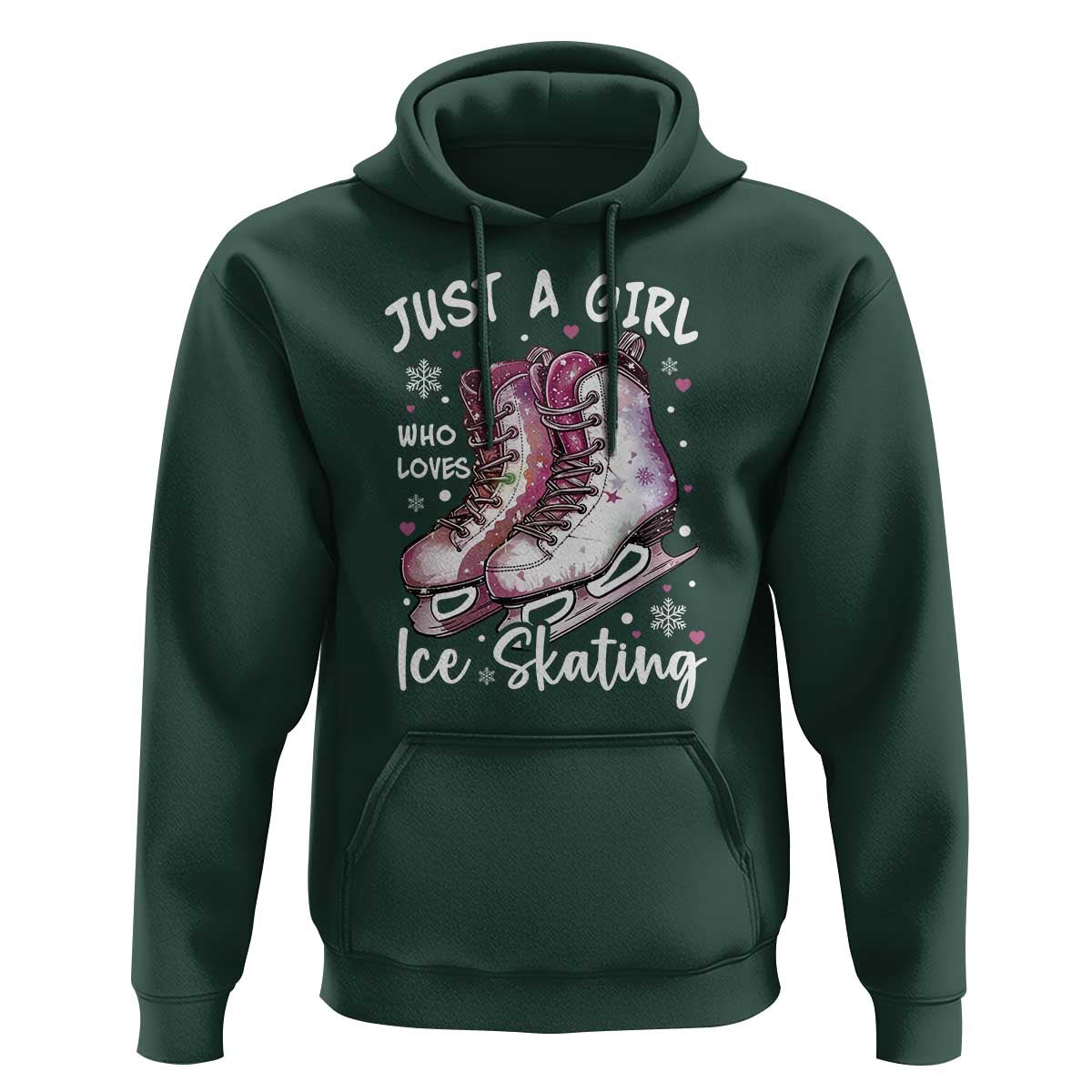 Figure Ice Skater Hoodie Just A Girl Who Loves Ice Skating