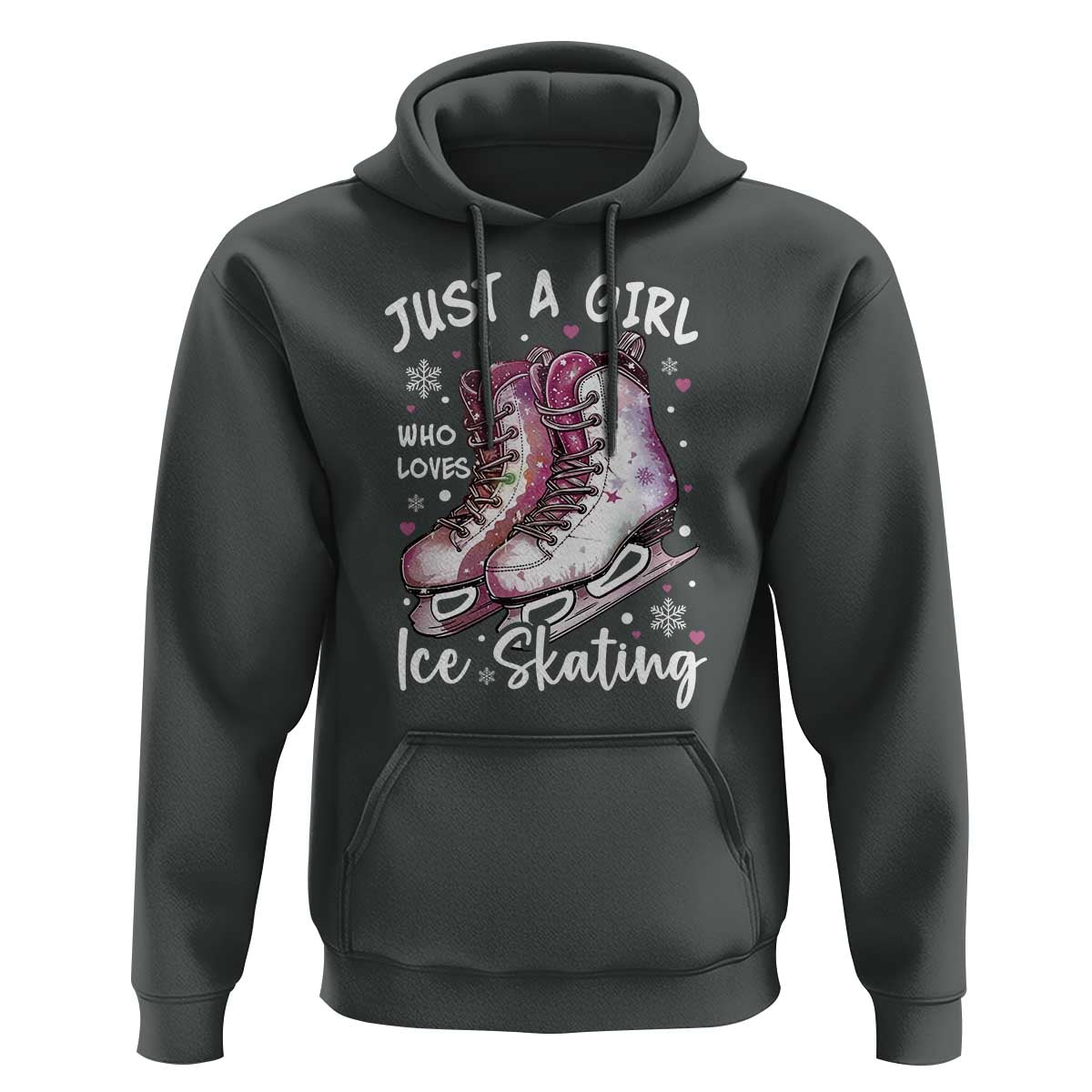 Figure Ice Skater Hoodie Just A Girl Who Loves Ice Skating