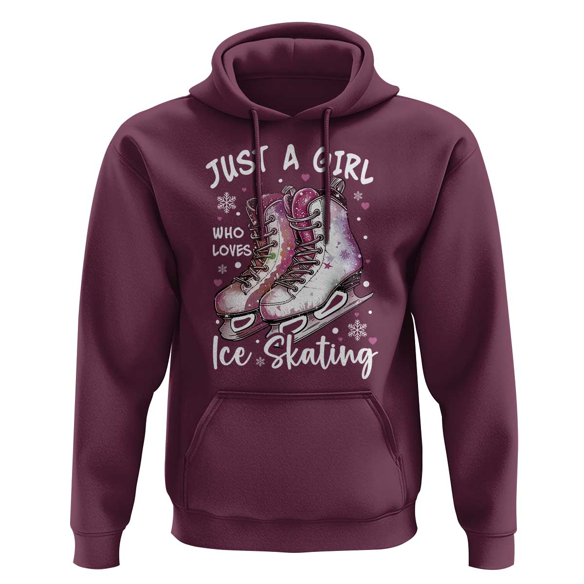 Figure Ice Skater Hoodie Just A Girl Who Loves Ice Skating