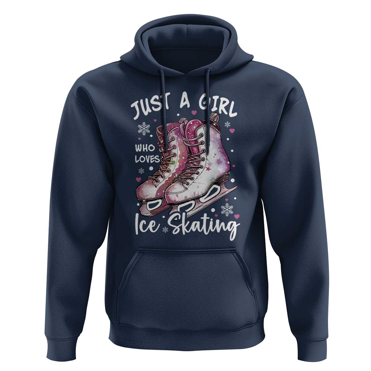 Figure Ice Skater Hoodie Just A Girl Who Loves Ice Skating