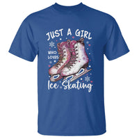 Figure Ice Skater T Shirt Just A Girl Who Loves Ice Skating - Wonder Print Shop