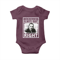 The Time Is Always Right To Do What Is Right Baby Onesie Martin Luther King MLK Jr. Quote