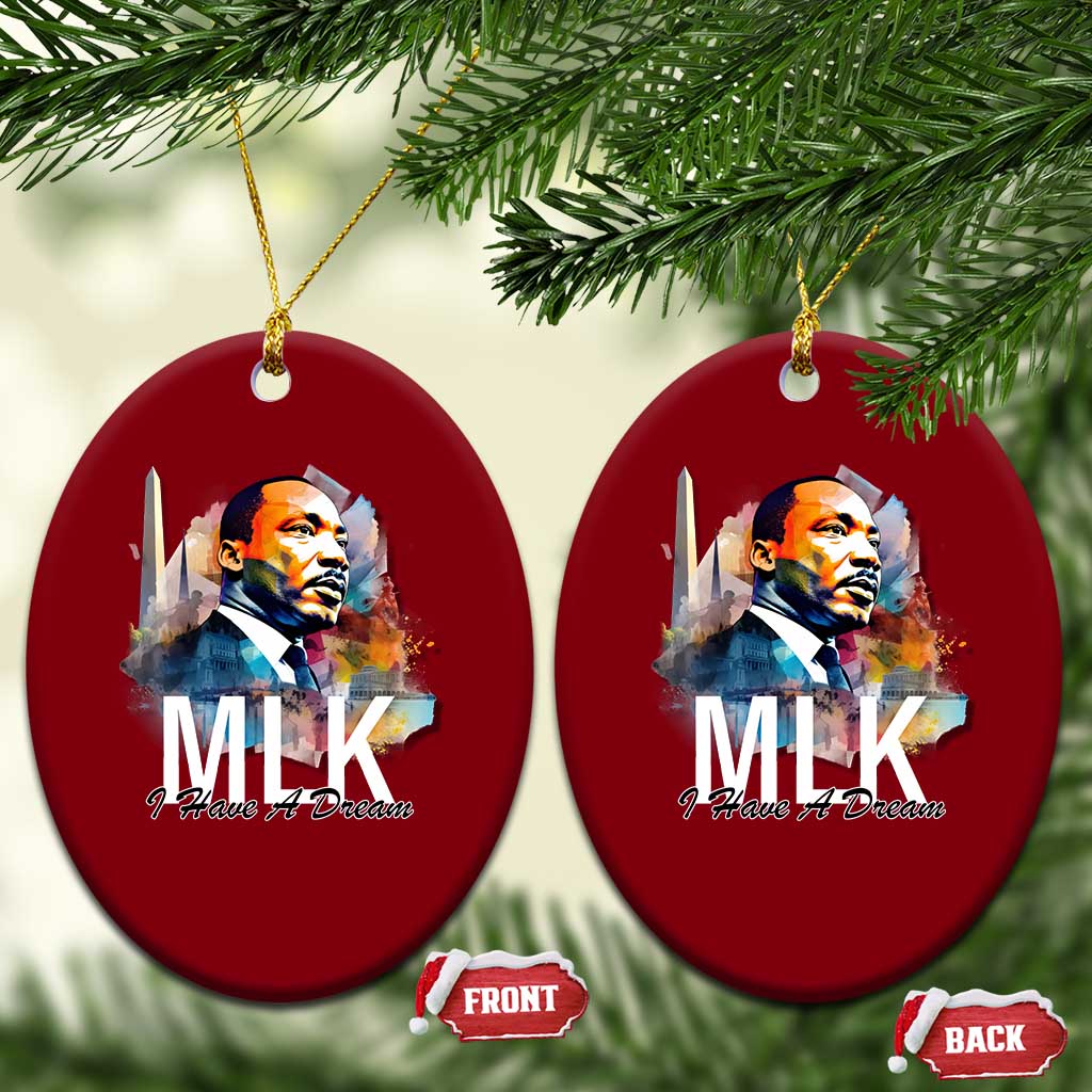 MLK I Have A Dream Ceramic Ornament Martin Luther King Portrait Black History Month