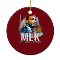 MLK I Have A Dream Ceramic Ornament Martin Luther King Portrait Black History Month