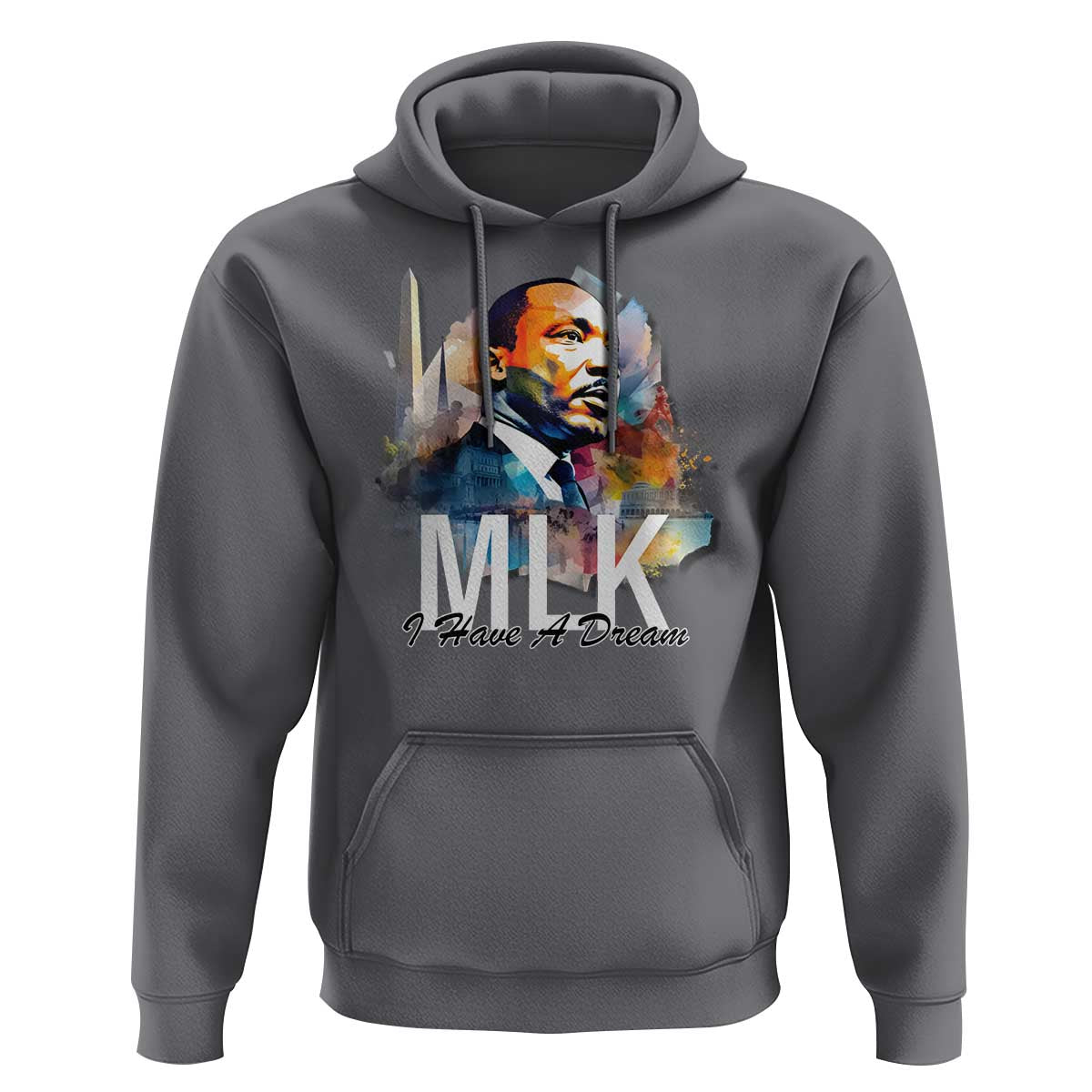 MLK I Have A Dream Hoodie Martin Luther King Portrait Black History Month