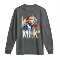 MLK I Have A Dream Long Sleeve Shirt Martin Luther King Portrait Black History Month