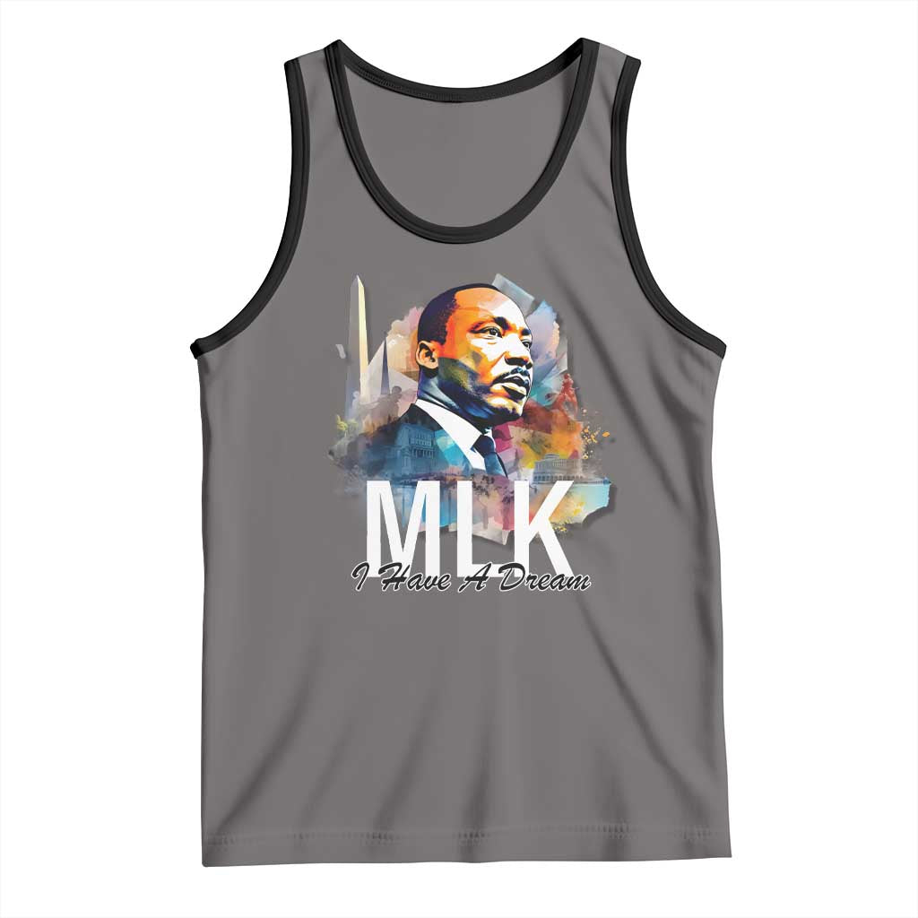 MLK I Have A Dream Tank Top Martin Luther King Portrait Black History Month