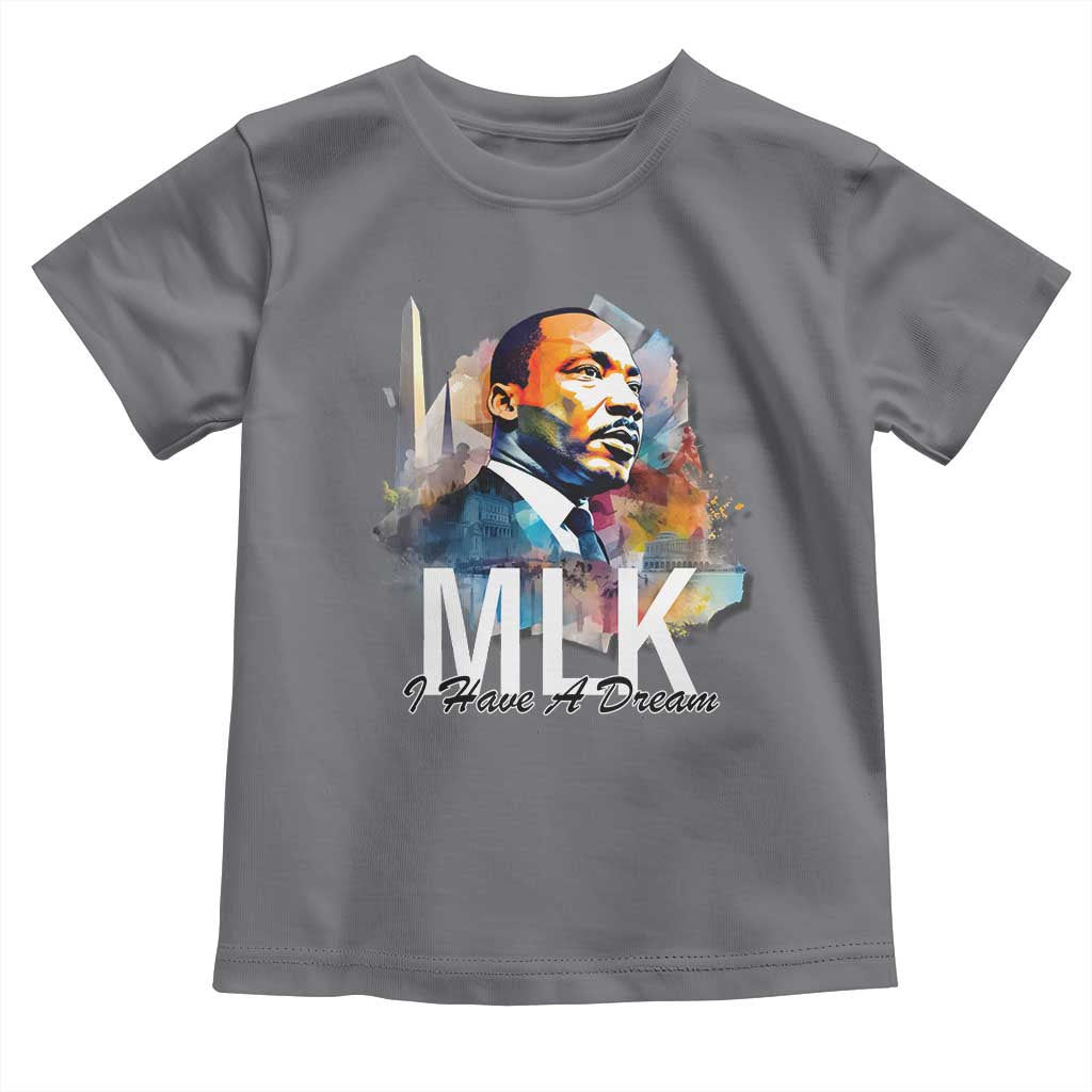 MLK I Have A Dream Toddler T Shirt Martin Luther King Portrait Black History Month
