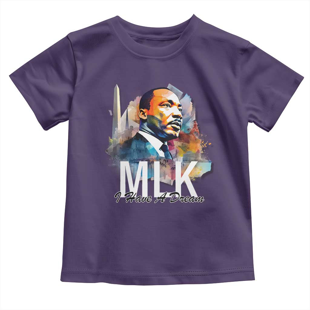 MLK I Have A Dream Toddler T Shirt Martin Luther King Portrait Black History Month