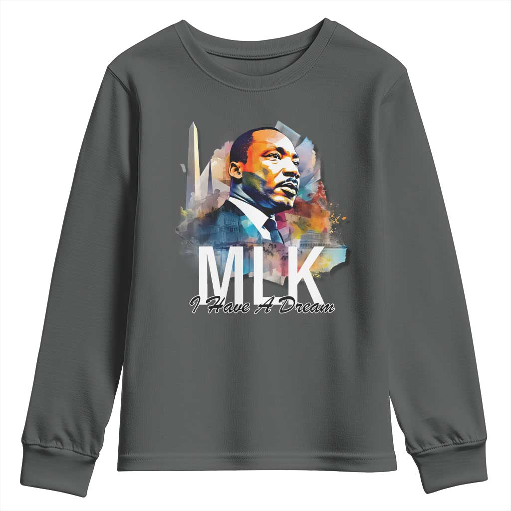MLK I Have A Dream Youth Sweatshirt Martin Luther King Portrait Black History Month