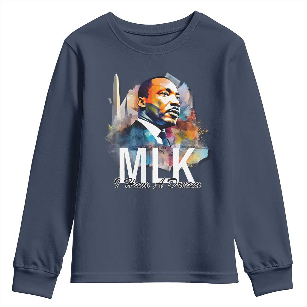 MLK I Have A Dream Youth Sweatshirt Martin Luther King Portrait Black History Month