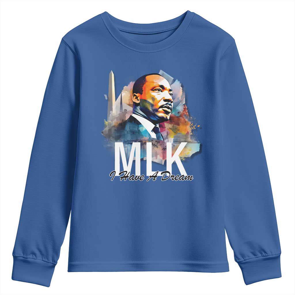 MLK I Have A Dream Youth Sweatshirt Martin Luther King Portrait Black History Month