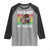 Funny Moo Deng 100 Days Of School Raglan Shirt