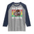 Funny Moo Deng 100 Days Of School Raglan Shirt
