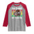 Funny Moo Deng 100 Days Of School Raglan Shirt