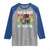 Funny Moo Deng 100 Days Of School Raglan Shirt