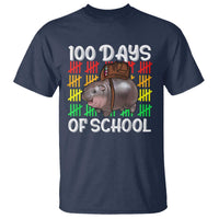 Funny Moo Deng 100 Days Of School T Shirt