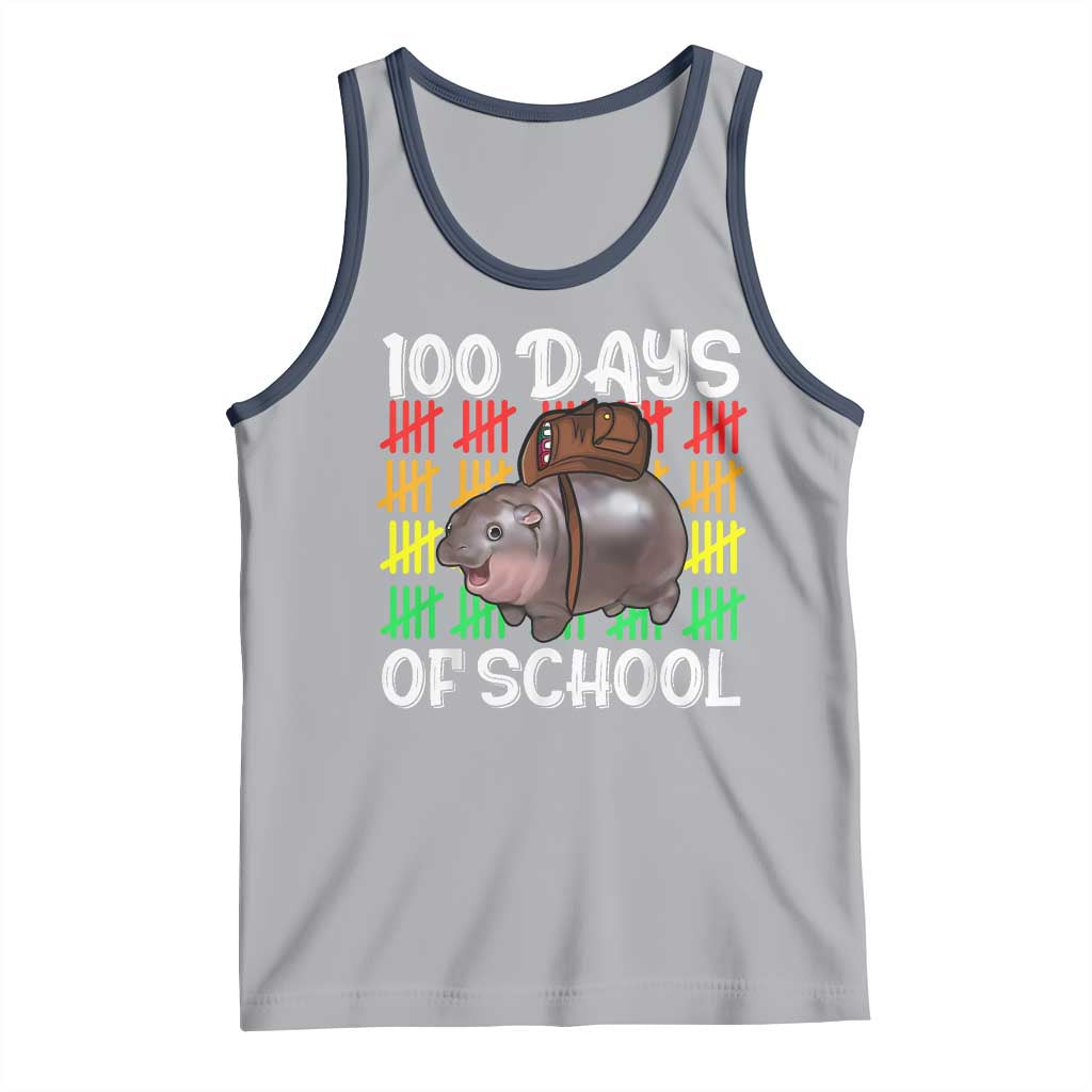 Funny Moo Deng 100 Days Of School Tank Top