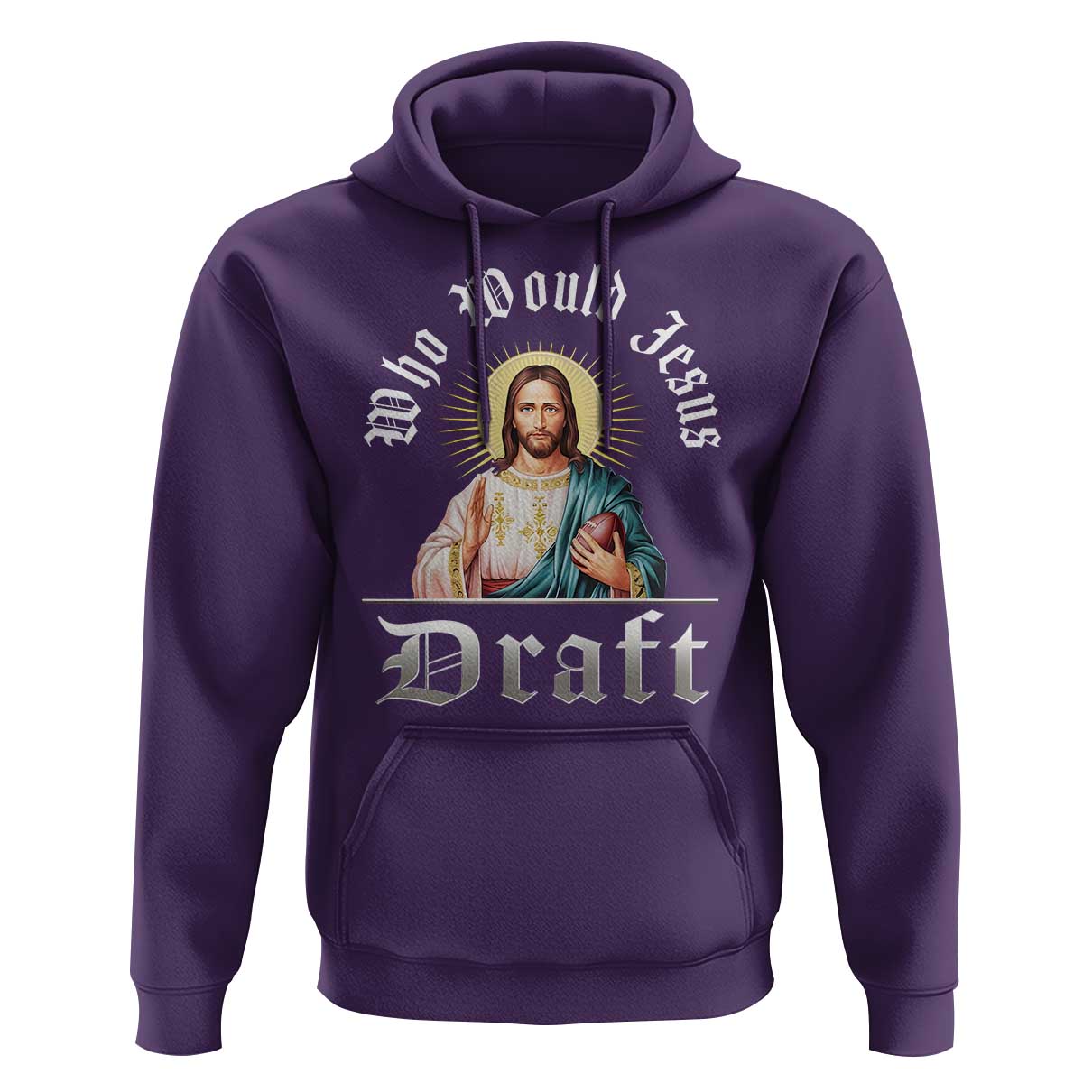 Funny Jesus Fantasy Football Hoodie Who Would Jesus Draft