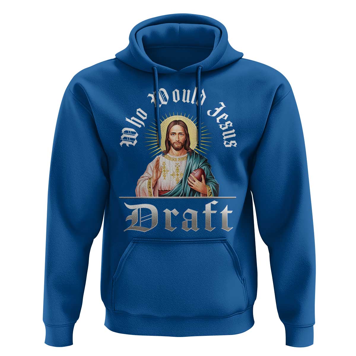 Funny Jesus Fantasy Football Hoodie Who Would Jesus Draft