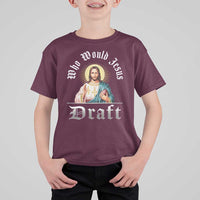 Funny Jesus Fantasy Football T Shirt For Kid Who Would Jesus Draft