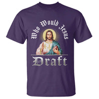 Funny Jesus Fantasy Football T Shirt Who Would Jesus Draft - Wonder Print Shop