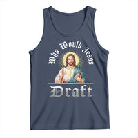 Funny Jesus Fantasy Football Tank Top Who Would Jesus Draft
