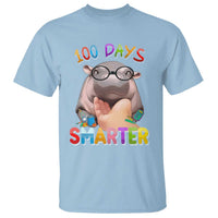 Funny Moo Deng 100 Days Smarter T Shirt Teachers Students 100th Day Of School