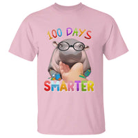 Funny Moo Deng 100 Days Smarter T Shirt Teachers Students 100th Day Of School