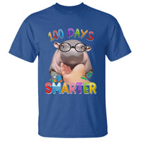 Funny Moo Deng 100 Days Smarter T Shirt Teachers Students 100th Day Of School
